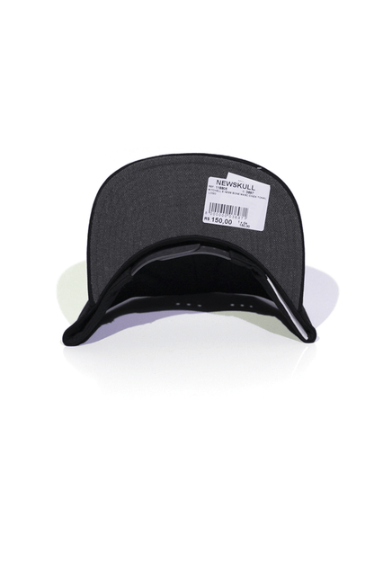 Boné Mitchell and Ness Box Logo Bar Preto Snapback - NewSkull