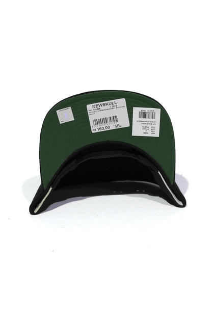 Boné Mitchell and Ness Brooklyn Nets L Solid Snapback - NewSkull