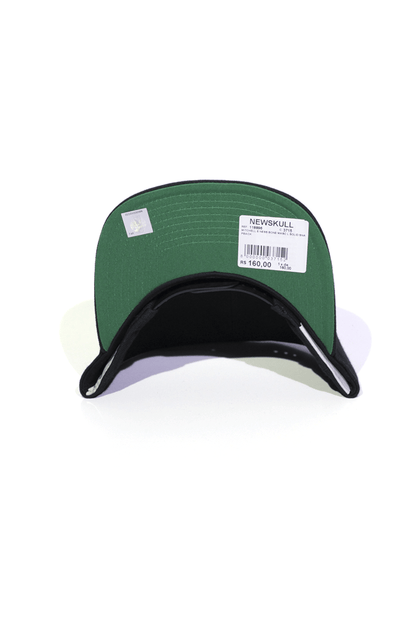 Boné Mitchell and Ness Brooklyn Nets Solid Logo Snapback Preto - NewSkull