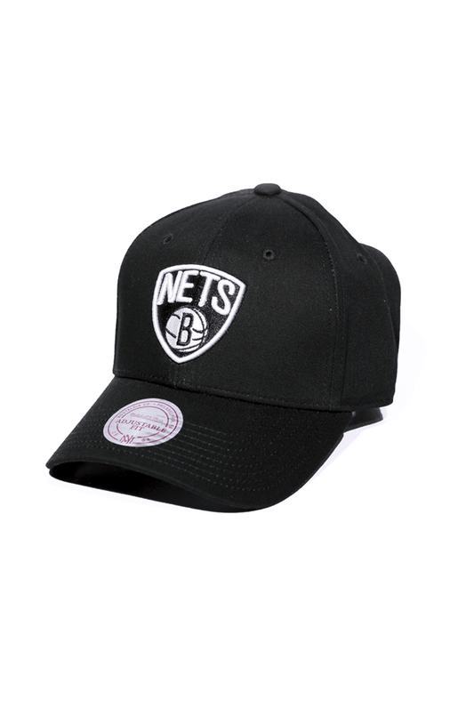 Boné Mitchell and Ness Brooklyn Nets Team Logo Low Pro Strapback - NewSkull