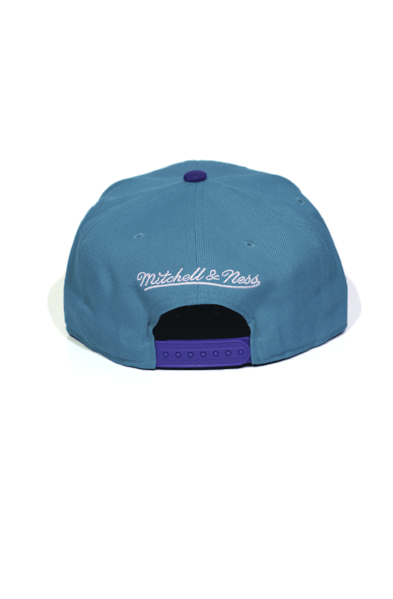 Boné Mitchell and Ness Charlotte Hornets XL Logo Snapback - NewSkull