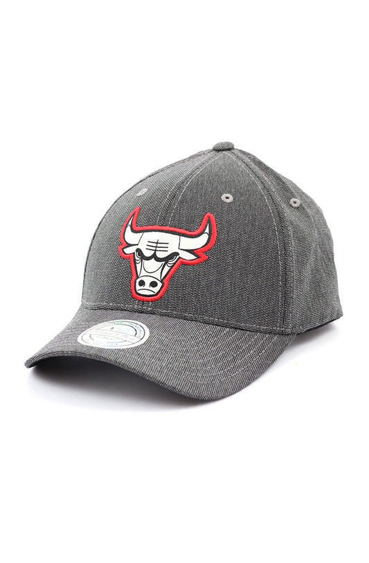 Bone MITCHELL AND NESS Chicago Bulls Flexfit 110 Snapback Cinza/Preto - NewSkull