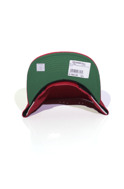 Boné Mitchell and Ness Chicago Bulls Logo Solid Vermelho Snapback - NewSkull