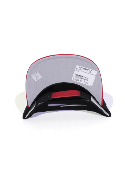 Boné Mitchell and Ness Chicago Bulls Team Arch Preto Snapback - NewSkull