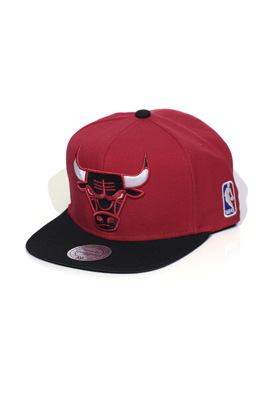 Boné Mitchell and Ness Chicago Bulls XL Logo 2 Tone Snapback Vermelho - NewSkull