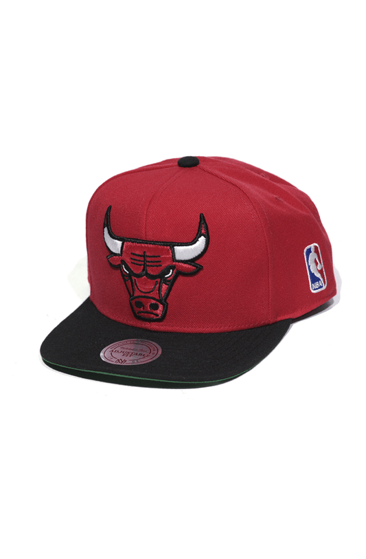 Boné Mitchell and Ness Chicago Bulls XL Logo Snapback Vermelho - NewSkull