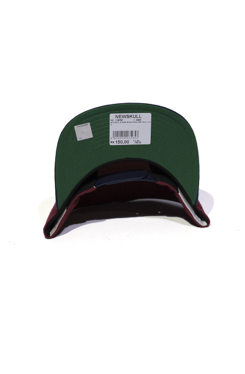 Boné Mitchell and Ness Cleveland Cavaliers Box Logo Snapback - NewSkull