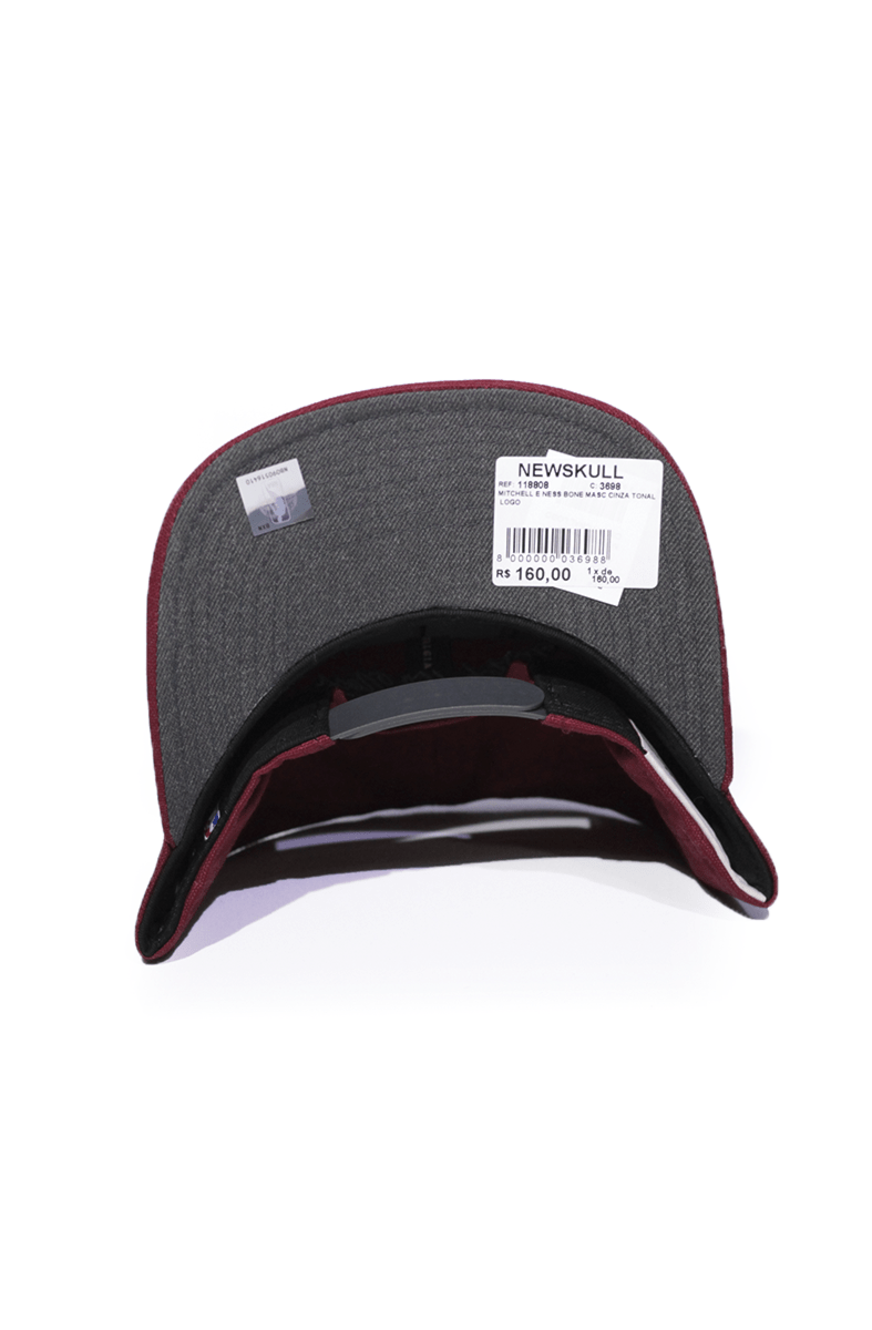 Boné Mitchell and Ness Cleveland Cavaliers Tonal Logo Snapback Cinza - NewSkull