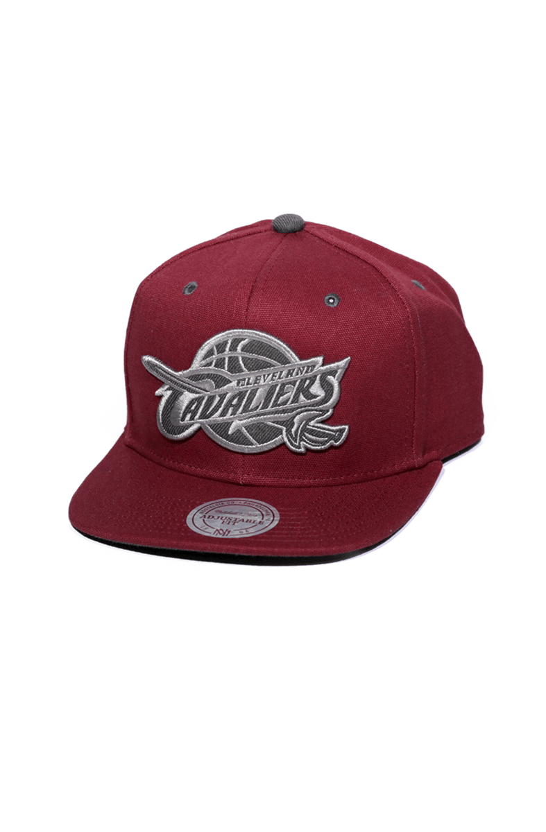 Boné Mitchell and Ness Cleveland Cavaliers Tonal Logo Snapback Cinza - NewSkull