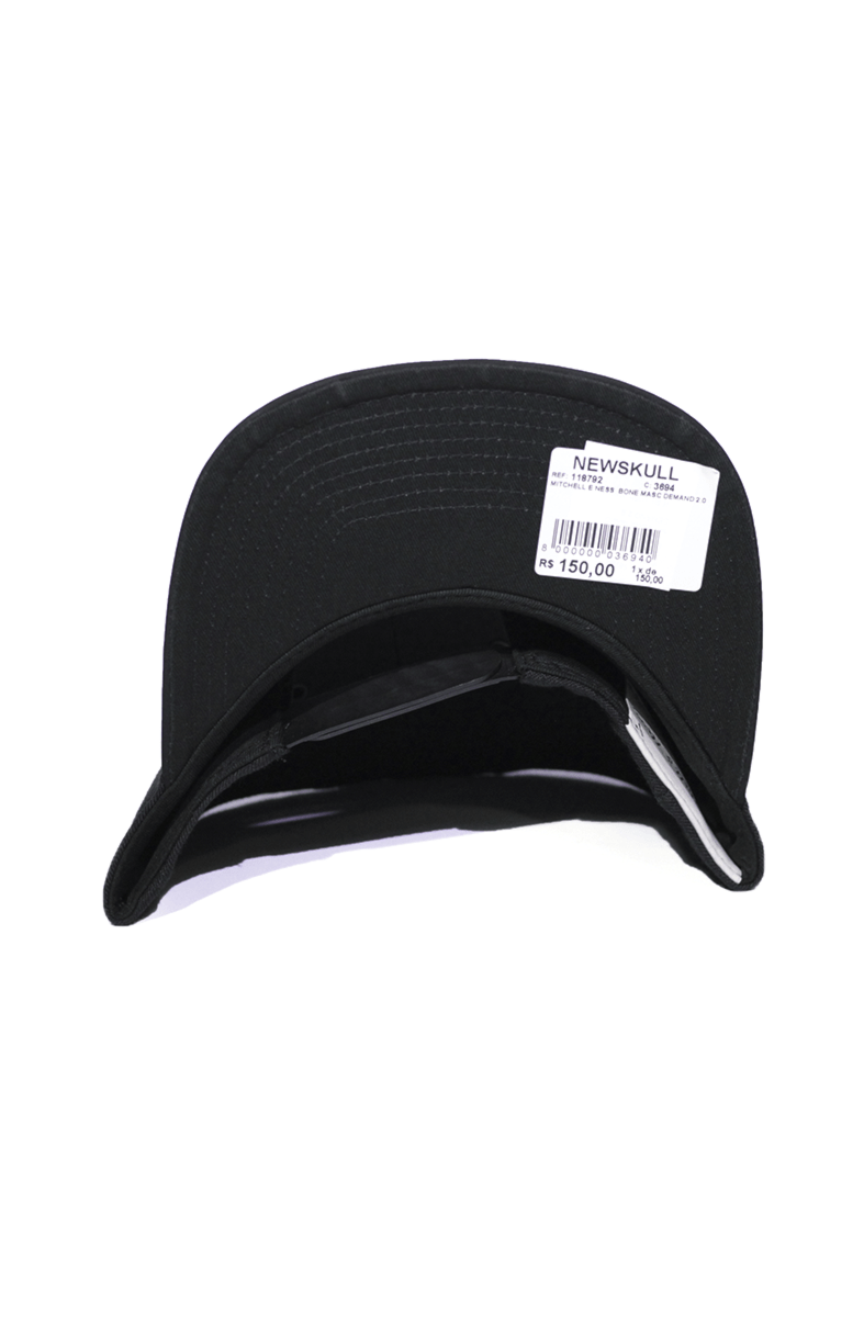 Boné Mitchell and Ness Demand 2.0 Preto Snapback - NewSkull