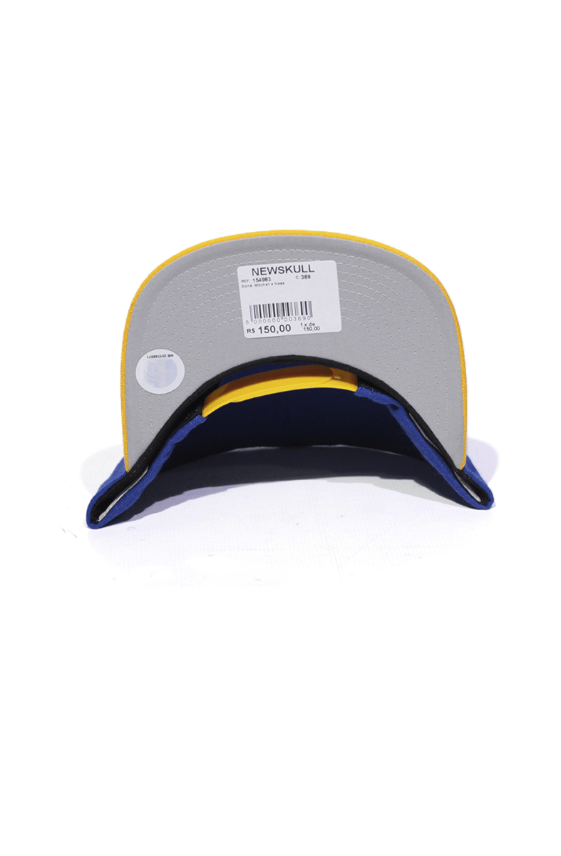 Boné Mitchell and Ness Golden State Warriors Logo Snapback Azul - NewSkull