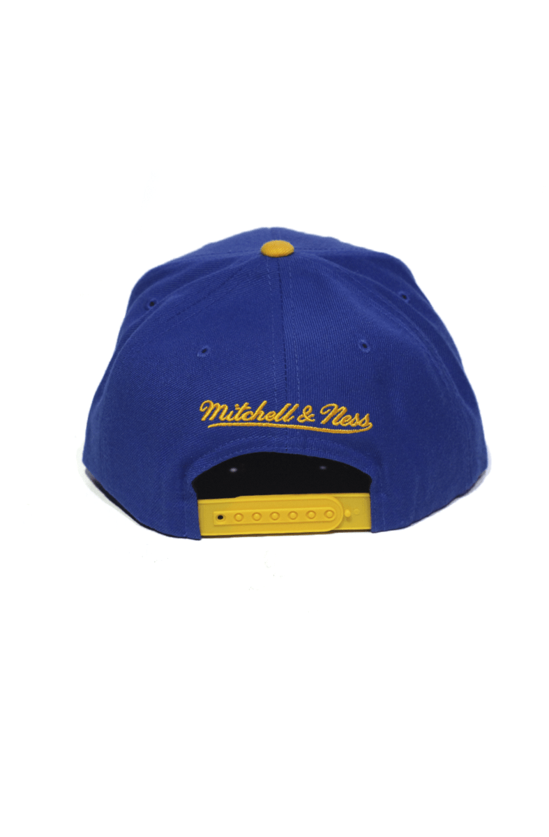 Boné Mitchell and Ness Golden State Warriors Logo Snapback Azul - NewSkull