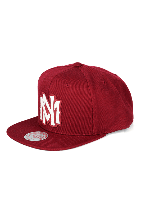 BONE MITCHELL AND NESS LOGO BRANDED SNAPBACK VERMELHO - NewSkull