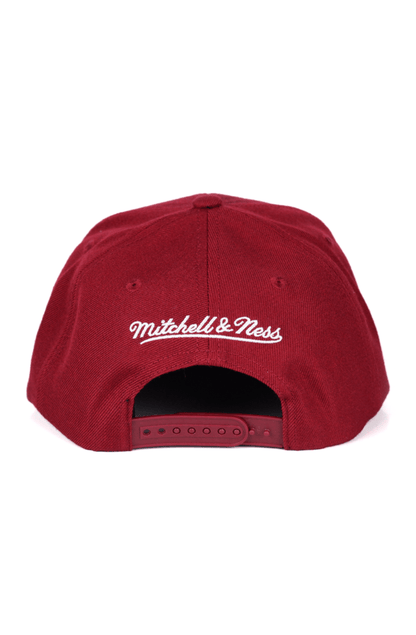 BONE MITCHELL AND NESS LOGO BRANDED SNAPBACK VERMELHO - NewSkull