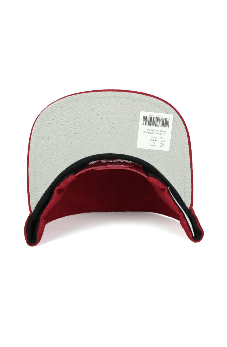 BONE MITCHELL AND NESS LOGO BRANDED SNAPBACK VERMELHO - NewSkull