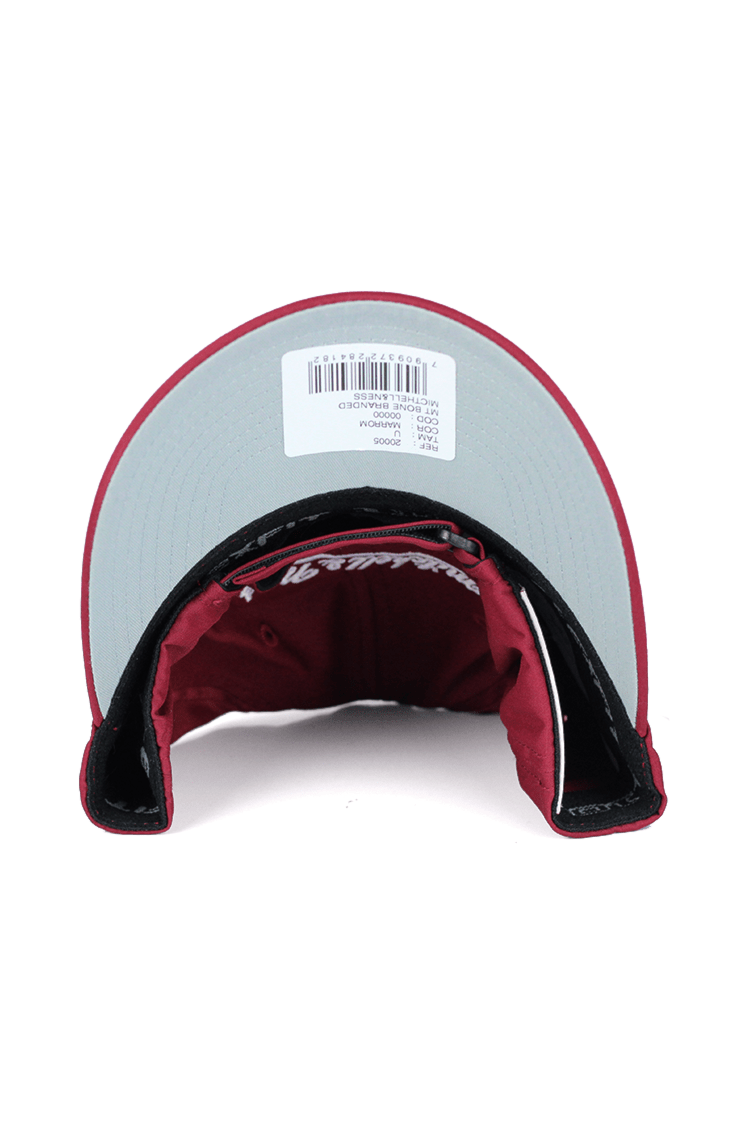 BONE MITCHELL AND NESS LOGO BRANDED STRAPBACK VERMELHO - NewSkull