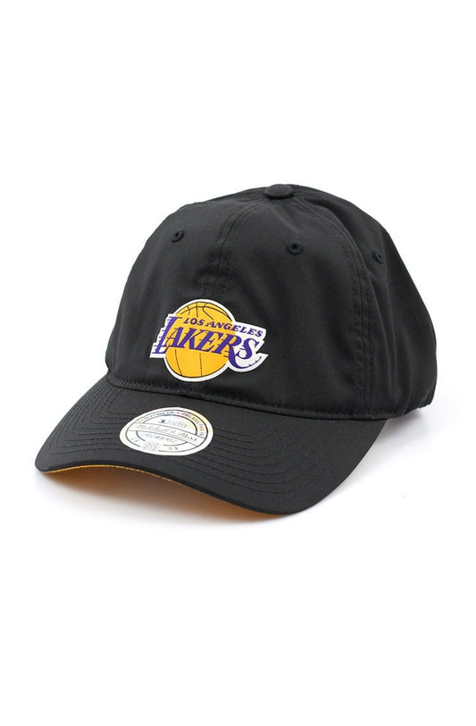 Bone MITCHELL AND NESS Los Angeles Lakers Flexfit 110 Strapback Preto - NewSkull