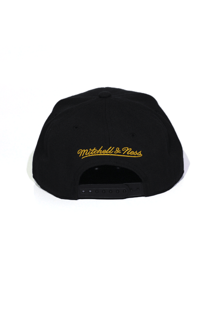 Boné Mitchell and Ness Los Angeles Lakers Logo Solid Snapback Preto - NewSkull