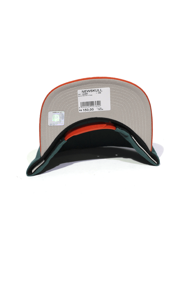 Boné Mitchell and Ness Miami Dolphins Team Up Snapback - NewSkull