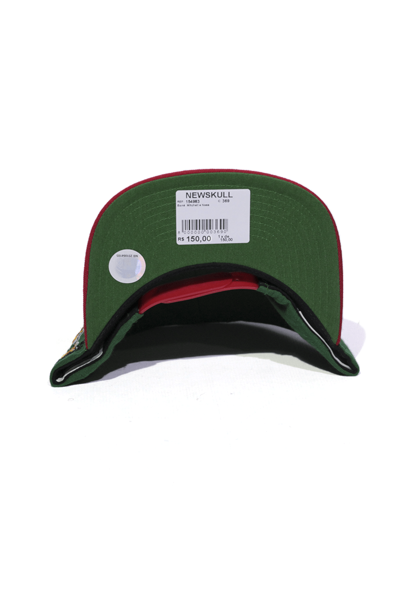 Boné Mitchell and Ness Milwaukee Bucks Script Snapback Verde - NewSkull