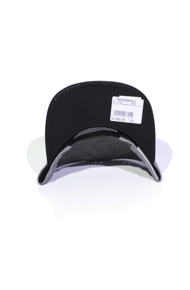 Boné Mitchell and Ness M&N Box Logo Snapback Cinza - NewSkull