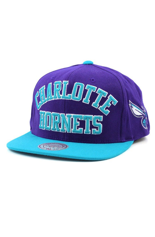 Bone MITCHELL AND NESS NBA Charlotte Hornets Snapback Azul/Roxo - NewSkull