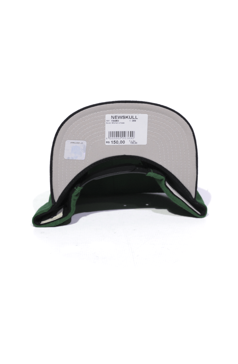 Boné Mitchell and Ness New York Jets Logo Snapback Verde - NewSkull