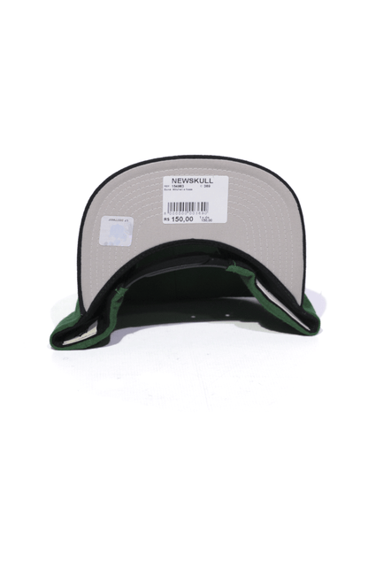 Boné Mitchell and Ness New York Jets Logo Snapback Verde - NewSkull