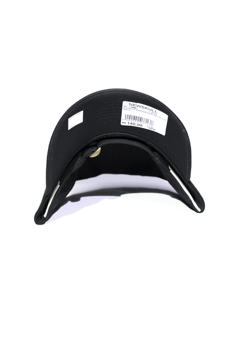 Bone Mitchell and Ness Philadelphia 76ers Strapback Preto/Preto - NewSkull