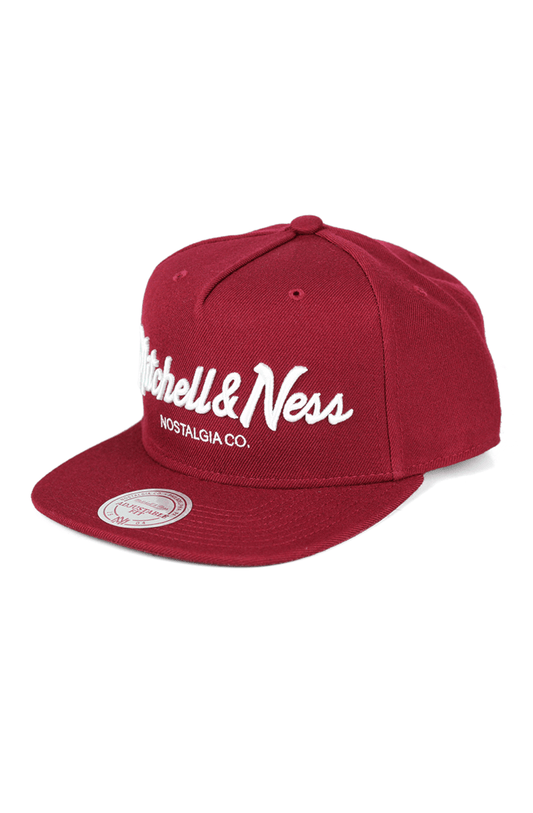 Boné Mitchell and Ness Pinscript Snapback Vermelho - NewSkull