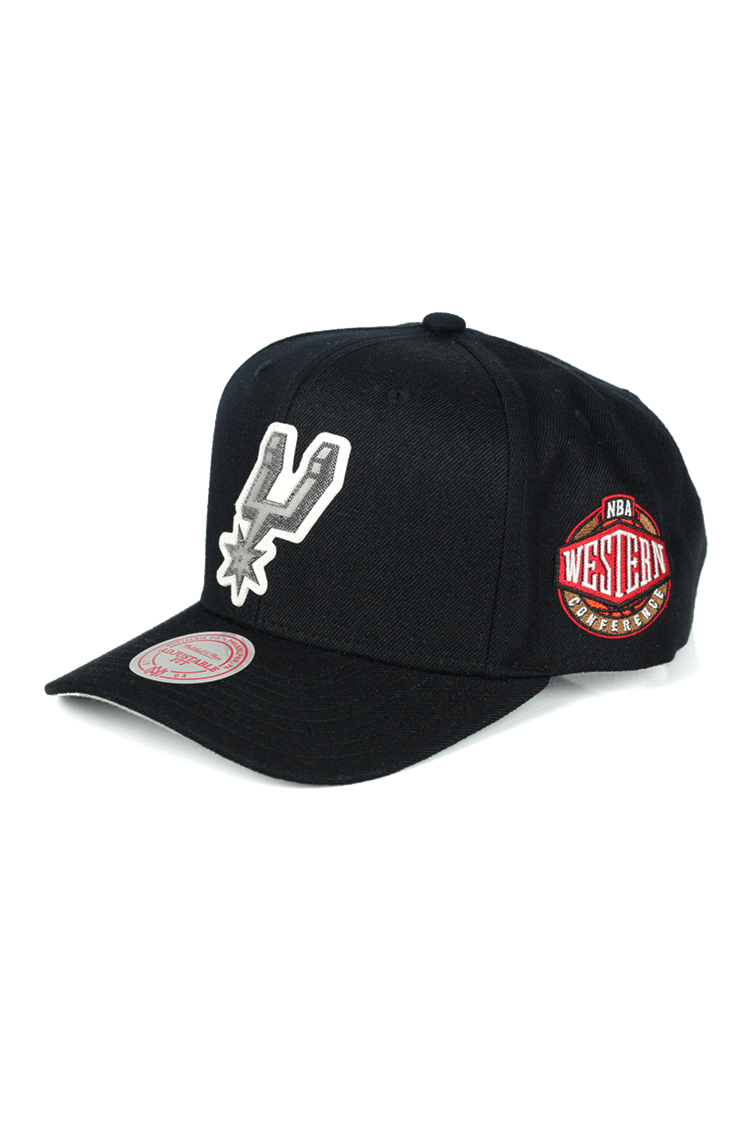 BONE MITCHELL AND NESS SAN ANTONIO SPURS NBA SNAPBACK PRETO - NewSkull