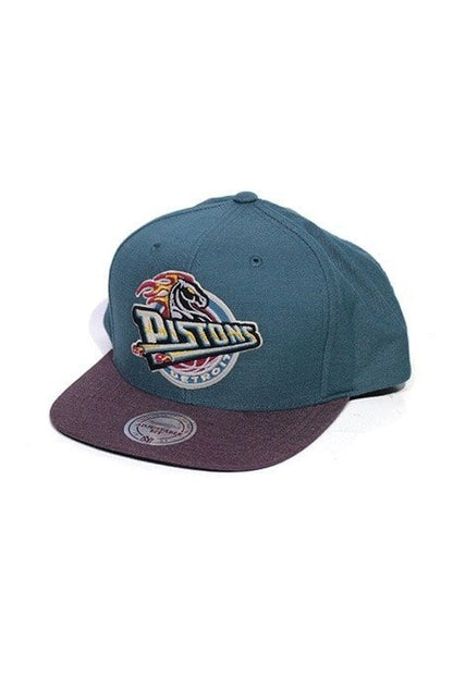Boné Mitchell and Ness Snapback NBA Detroit Pistons Heathe Profile - NewSkull