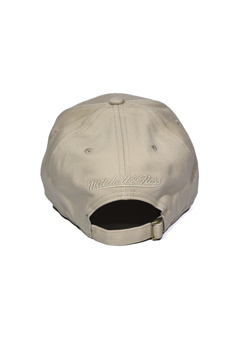 Boné Mitchell and Ness Strapback Team Logo Low Pro Bege - NewSkull
