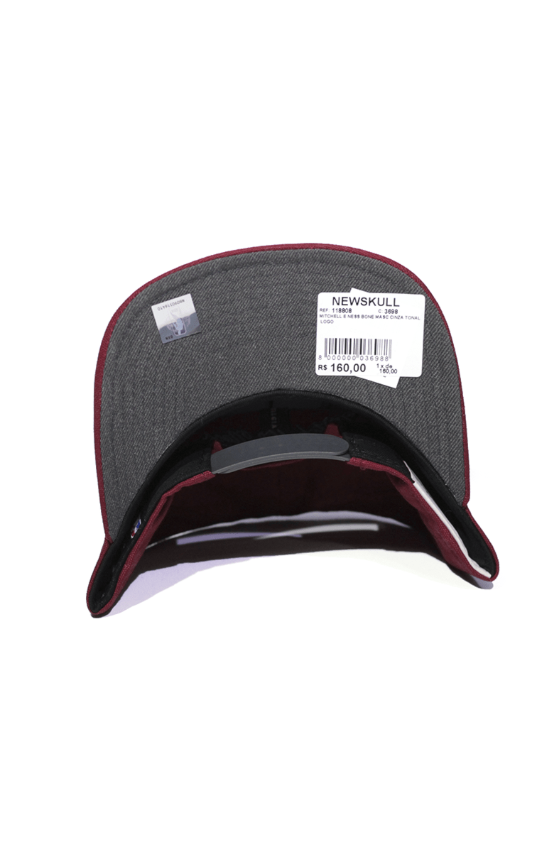 Boné Mitchell and Ness Strapback Team Logo Low Pro Bordo - NewSkull