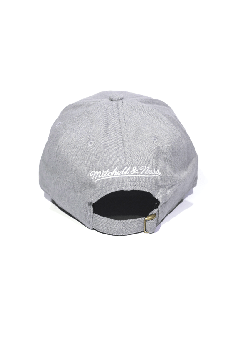 Boné Mitchell and Ness Strapback Team Logo Low Pro Cinza - NewSkull