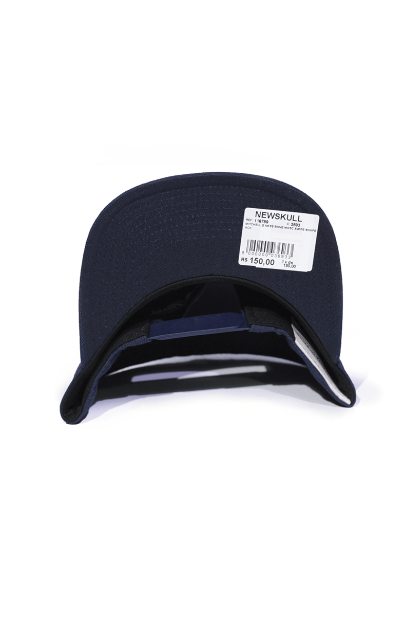 Boné Mitchell and Ness Swipe Snapback Azul - NewSkull