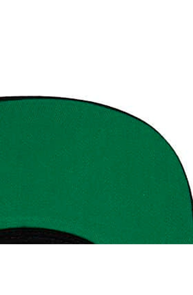 Boné Mitchell & Ness Nba Boston Celtics Aba Reta Snapback Front Loaded Preto/Verde - NewSkull