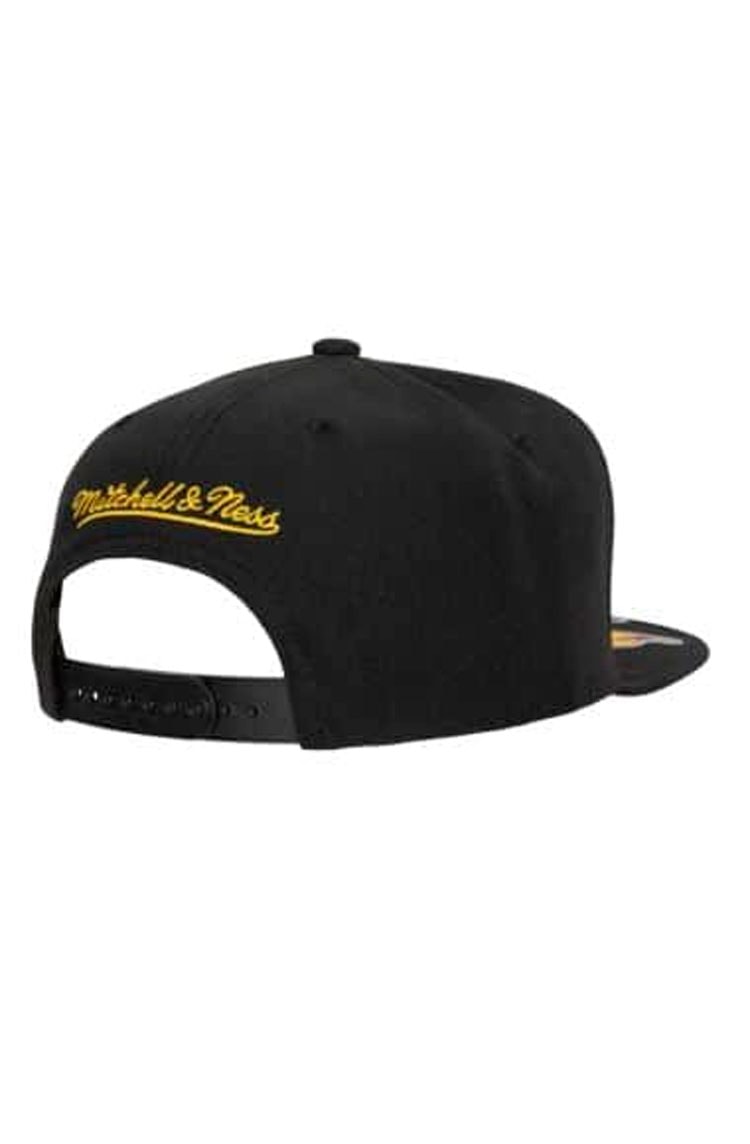 Boné Mitchell & Ness Nba Los Angeles Lakers Aba Reta Snapback Front Loaded Preto/Roxo/Amarelo - NewSkull