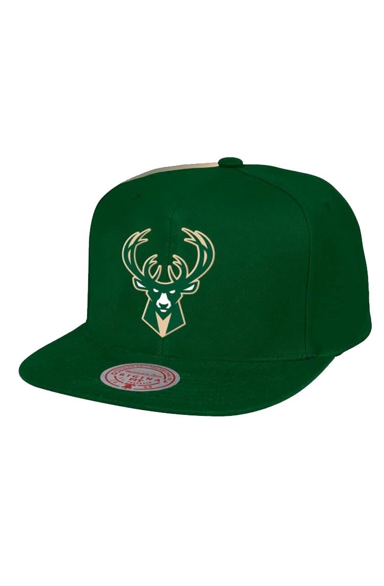 Boné Nba Snapback Core Basic Milwaukee Bucks - Mitchell & Ness Verde - NewSkull