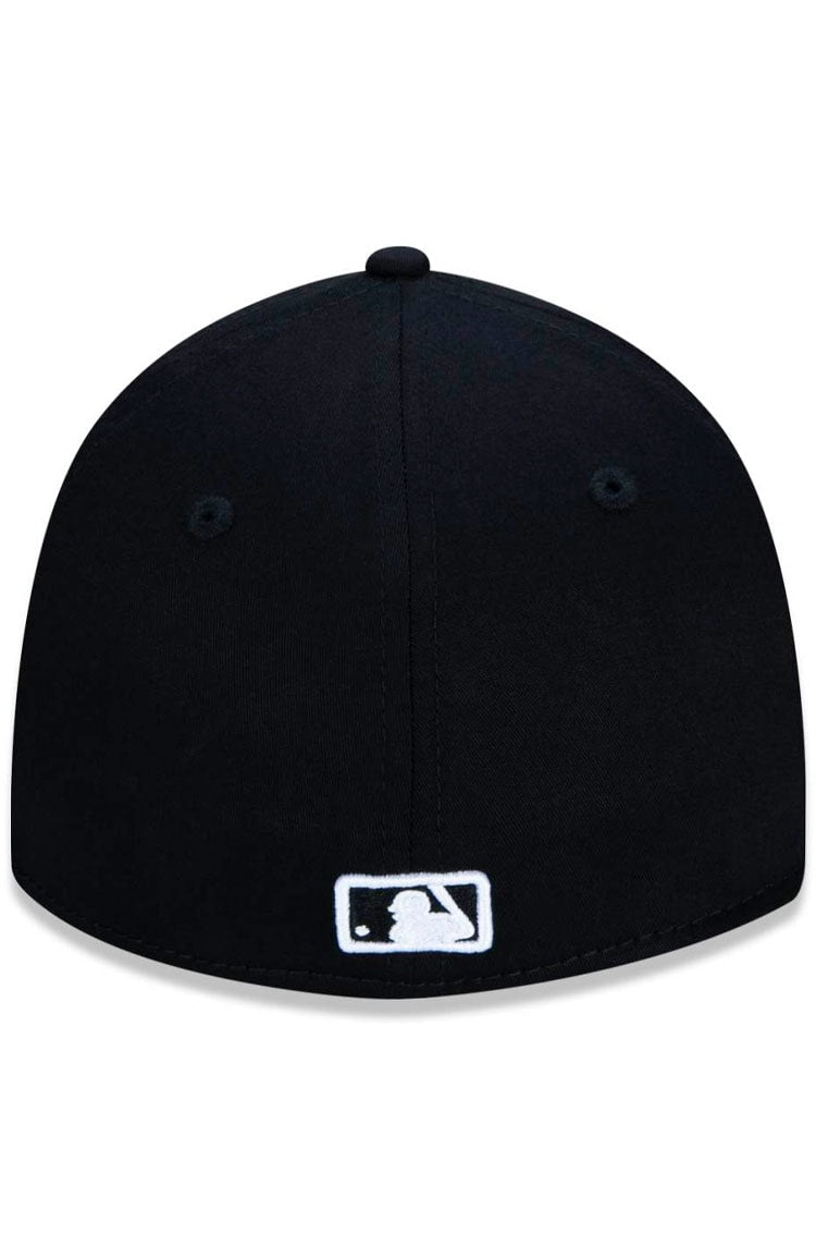 Boné New Era 39THIRTY High Crown MLB New York Yankees Preto/Branco - NewSkull