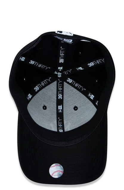 Boné New Era 39THIRTY High Crown MLB New York Yankees Preto/Branco - NewSkull