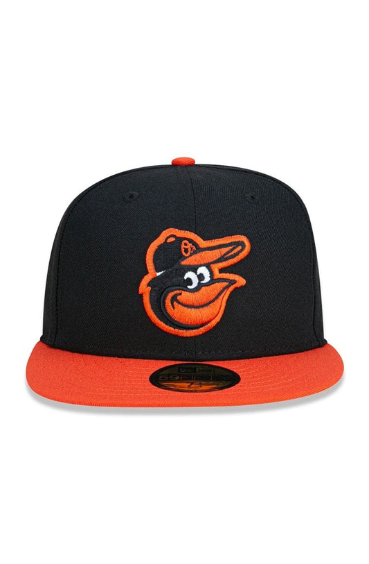 Boné New Era 59fifty Baltimore Orioles Mlb Preto/Laranja - NewSkull