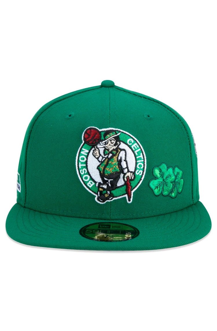 Boné New Era 59fifty Boston Celtics City Transit Aba Reta Verde/Branco - NewSkull