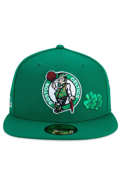 Boné New Era 59fifty Boston Celtics City Transit Aba Reta Verde/Branco - NewSkull