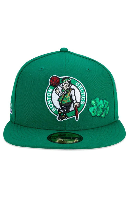 Boné New Era 59fifty Boston Celtics City Transit Aba Reta Verde/Branco - NewSkull