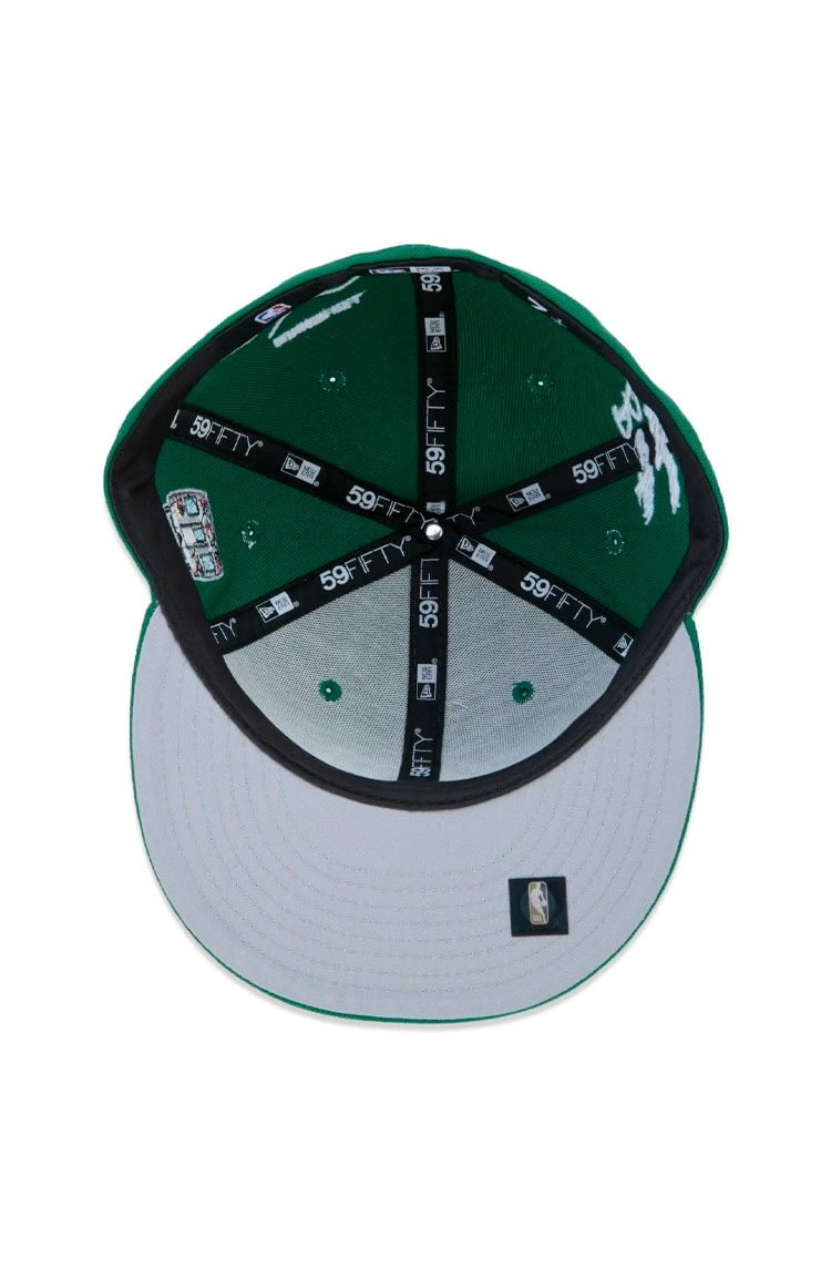 Boné New Era 59fifty Boston Celtics City Transit Aba Reta Verde/Branco - NewSkull