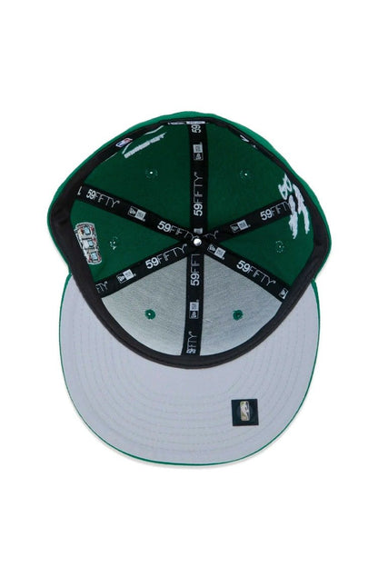 Boné New Era 59fifty Boston Celtics City Transit Aba Reta Verde/Branco - NewSkull