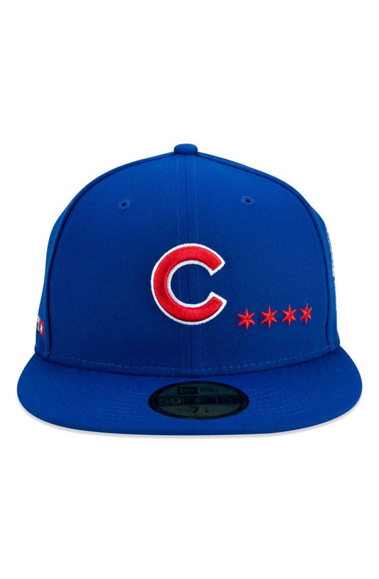 Boné New Era 59fifty Chicago Cubs City Transit Aba Reta Azul/Vermelho - NewSkull