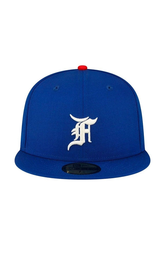 Boné New Era 59FIFTY Fitted Fear of God Ballpark Aba Reta Azul - NewSkull