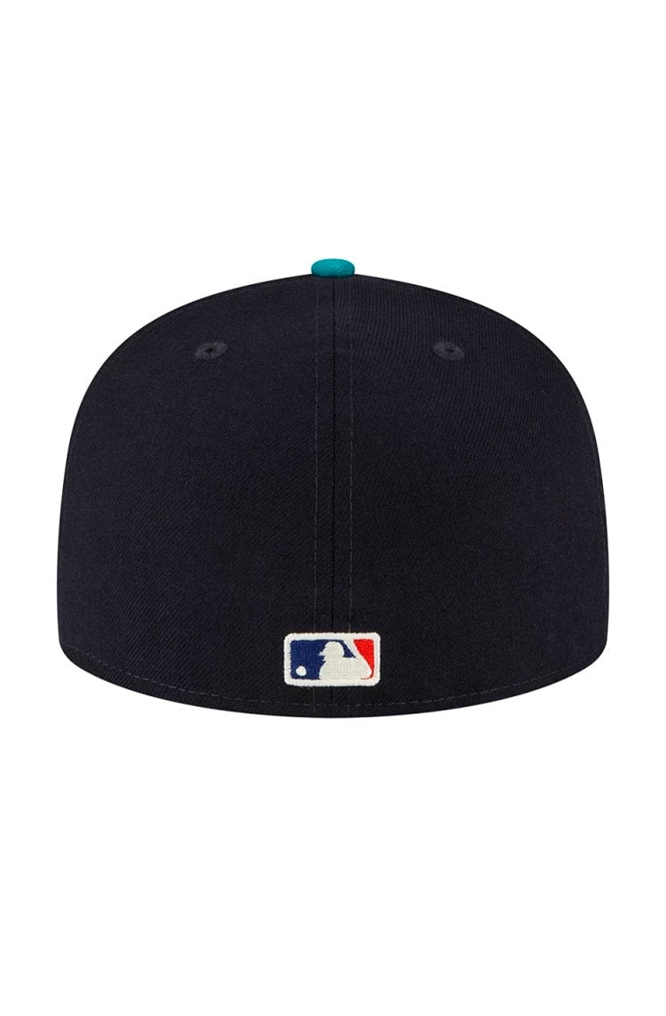 Boné New Era 59FIFTY Fitted Fear of God Ballpark Aba Reta Azul Marinho/Verde Água - NewSkull